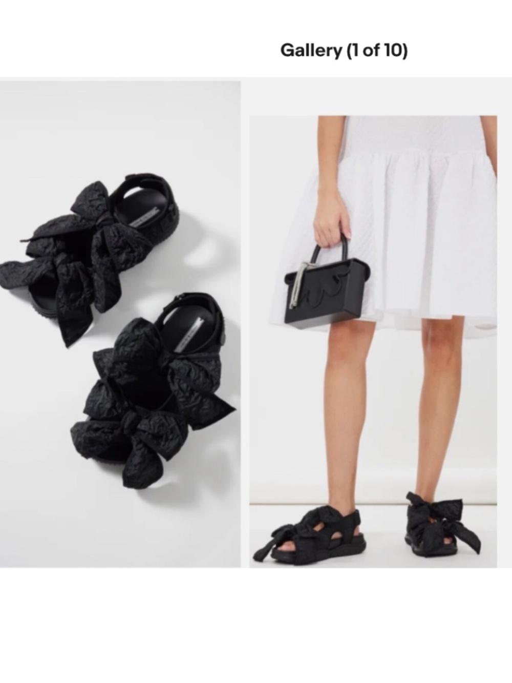 ★NEW with box Cecilie Bahnsen - Black Valeria Sandals EU39★